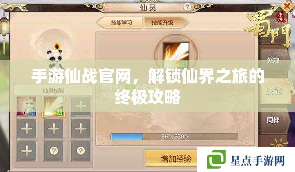 手游仙戰(zhàn)官網(wǎng)，解鎖仙界之旅的終極攻略